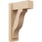 Ekena Millwork 6-in W x 14-in D x 22-in H Funston Block Rough Cedar Woodgrain TimberThane Outlooker, Primed Tan OUTUR060X14X22FST44RCPR - alternate 1